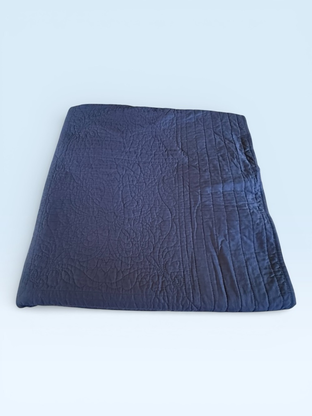 Home Classics Navy Blue Quilted Coverlet